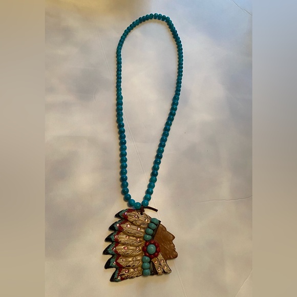 Sookie Sookie Signed Big Chief Necklace & Pendant - Picture 12 of 13